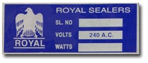 Ceiling Name Plate
