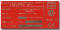 Boiler Name Plate